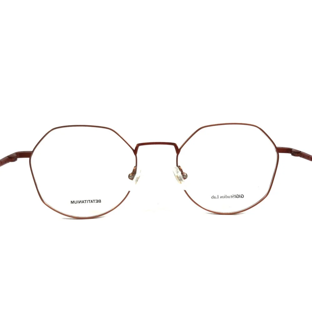 Gigi Studios Eyeglasses Frame DETROIT 8069/8 Matte Rust Bronze Brown 49-20-140